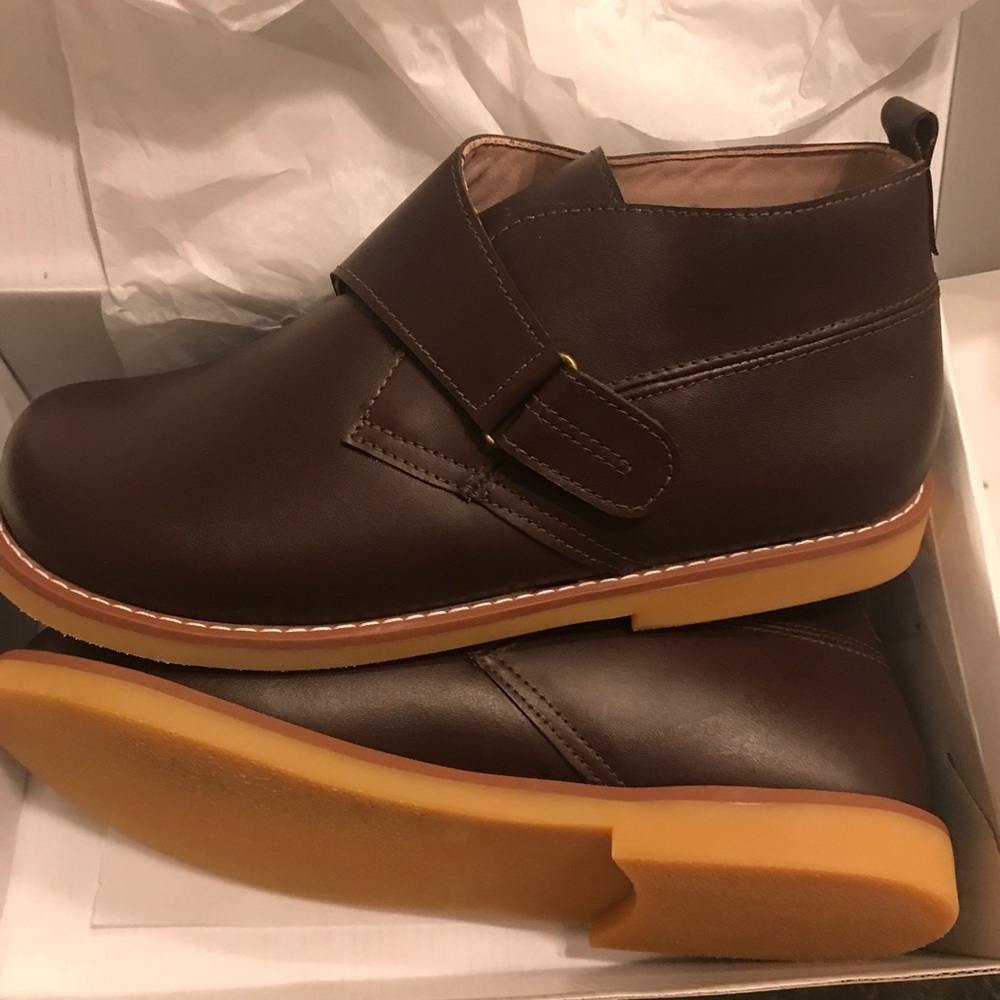 Petits Marcheurs Brown Strap Shoe Boots SZ 3